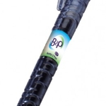Plastic bottles are recycled into pens